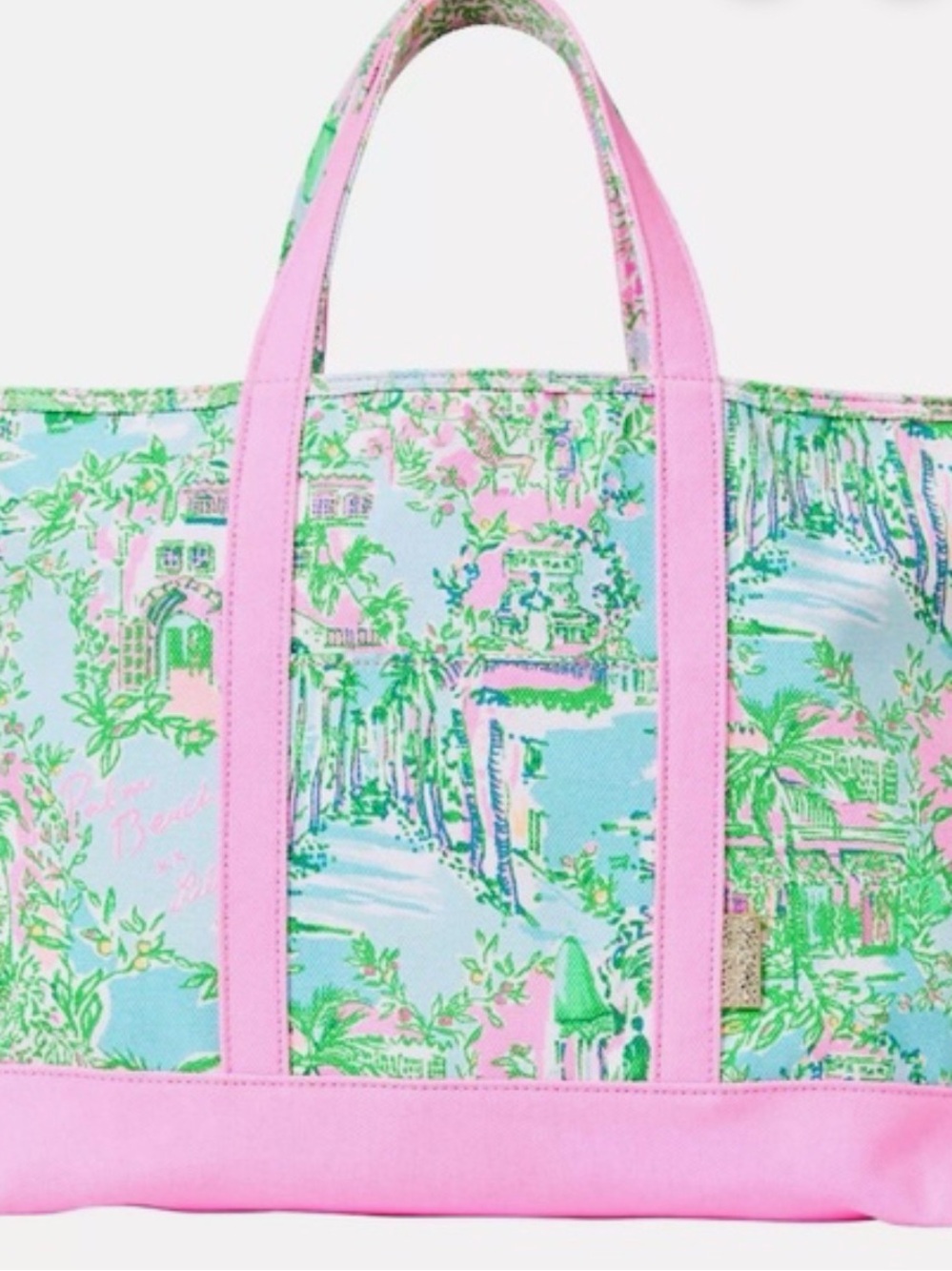 Lilly Pulitzer Mercato Tote in Lilly Loves Palm Beach, NWT
